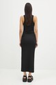 Odzież GANNI sukienka Soft Cotton Rib Tank Top Long T3935 czarny