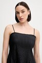 Бавовняна сукня Sisley 4XUCLV076 чорний