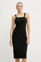 Îmbrăcăminte Sisley rochie 4ERJLV07B negru