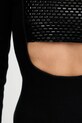Retrofete rochie din amestec de lână Raelle HL25.10438 negru