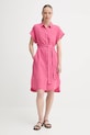 Marc O'Polo sukienka lniana 504011221223 różowy SS25