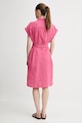 Odzież Marc O'Polo sukienka lniana 504011221223 różowy