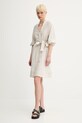 Льняное платье Marc O'Polo 504113521175 бежевый SS25