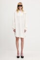 JW Anderson vestito con aggiunta di lino Cape Shoulder Drape DR0474.PG1690.002