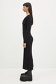 Samsoe Samsoe sukienka Sacheryl V-Neck F25100046 czarny SS25