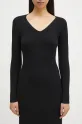 Samsoe Samsoe sukienka Sacheryl V-Neck czarny F25100046