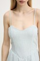 Lněné šaty Hollister Co. KI359.5120.304 zelená