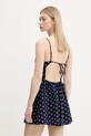 Odzież Hollister Co. sukienka lniana KI359.5224.205 granatowy