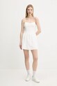 Hollister Co. rochie din bumbac KI359.5251.100 alb SS25