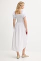 Îmbrăcăminte The Sleeper rochie din bumbac BRDR06P001R alb
