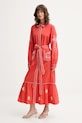 Odzież Never Fully Dressed sukienka bawełniana NFDDR1965 czerwony