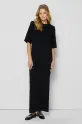 Bombažna obleka Bizuu JULISSA Raven črna JULISSA.CZARNY.SS25