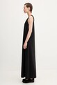 Pangaia cotton dress Midweight Long Dress 10002554 black SS25
