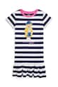 Дитяча бавовняна сукня Polo Ralph Lauren візерунок темно-синій 312957382001