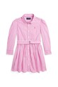 Polo Ralph Lauren sukienka bawełniana dziecięca wzorzyste różowy 312934134001