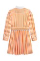 Хлопковое детское платье Polo Ralph Lauren 312957443002 оранжевый SS25