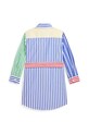 Хлопковое детское платье Polo Ralph Lauren 312957447001 мультиколор SS25