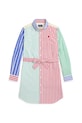 Хлопковое детское платье Polo Ralph Lauren длинный мультиколор 313957447001