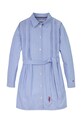Дитяча бавовняна сукня Tommy Hilfiger KG0KG08335.PPYA блакитний SS25