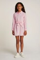 Хлопковое детское платье Tommy Hilfiger хлопок розовый KG0KG08335.PPYA