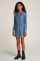 Tommy Hilfiger sukienka jeansowa dziecięca długi niebieski KG0KG08345.PPYA