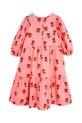 Dievčenské bavlnené šaty Mini Rodini Roses 2515010528 ružová SS25