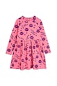 Дитяча бавовняна сукня Mini Rodini Squiggly cats довгий рожевий 2515010628