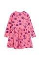 Дитяча бавовняна сукня Mini Rodini Squiggly cats 2515010628 рожевий SS25