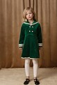 Дитяча бавовняна сукня Mini Rodini Sailor довгий зелений 2515010975