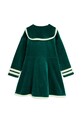Дівчинка Дитяча бавовняна сукня Mini Rodini Sailor 2515010975 зелений