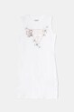 Guess rochie din bumbac pentru copii midi alb J4RK38.KA6W4.PPYA