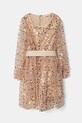 Otroška obleka Guess Vzorčasti zlata J5RK11.KCLM0.PPYA