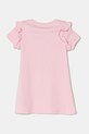 Dječja pamučna haljina Guess K5RK00.KA6W4.PPYA roza SS25