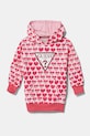 Хлопковое детское платье Guess узор розовый K5RK08.KA6R4.PPYA