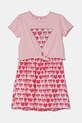 Guess sukienka dziecięca wzorzyste różowy K5RK09.K6YW4.PPYA