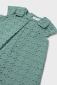 DÍVKA Dětské bavlněné šaty Mayoral 1913.4C.Baby.PPYA tyrkysová