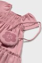Dziewczynka Mayoral sukienka bawełniana niemowlęca 1920.4G.Baby.PPYA różowy