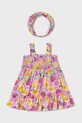 Detské bavlnené šaty Mayoral bavlna ružová 1926.4L.Baby.PPYA