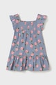 Dětské bavlněné šaty Mayoral 1928.4M.Baby.PPYA modrá SS25