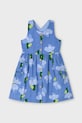 Mayoral rochie din bumbac pentru copii 3960.6J.Mini.PPYA albastru SS25