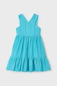 Dievčenské šaty Mayoral s elastanom tyrkysová 3962.6N.Mini.PPYA