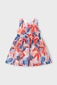Mayoral rochie din in pentru copii mini rosu 3913.6B.Mini.PPYA