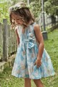 Дитяча льняна сукня Mayoral mini блакитний 3913.6B.Mini.PPYA