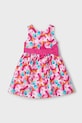 Dječja pamučna haljina Mayoral 3917.6C.Mini.PPYA roza SS25