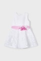 Παιδικό φόρεμα Mayoral 3918.6C.Mini.PPYA λευκό SS25