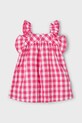 Девочка Хлопковое детское платье Mayoral 3935.6L.Mini.PPYA розовый