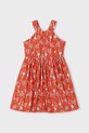 Mayoral sukienka bawełniana dziecięca wzorzyste pomarańczowy 3938.6M.Mini.PPYA