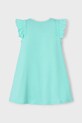 Mayoral rochie din bumbac pentru copii 3940.6P.Mini.PPYA turcoaz SS25