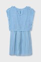 Mayoral sukienka dziecięca 6978.8B.Junior.PPYA niebieski SS25