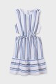 Dětské bavlněné šaty Mayoral 6982.8F.Junior.PPYA modrá SS25